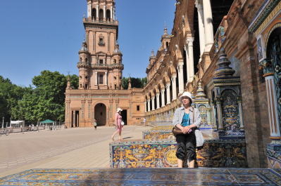 スペイン広場(タイルでできたベンチ)[Plaza de España]