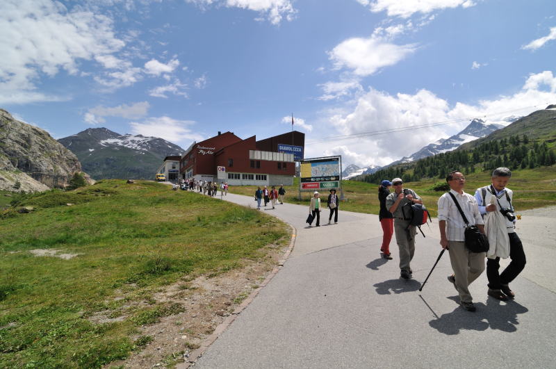 Bernina-Diavolezza ロープウェー駅